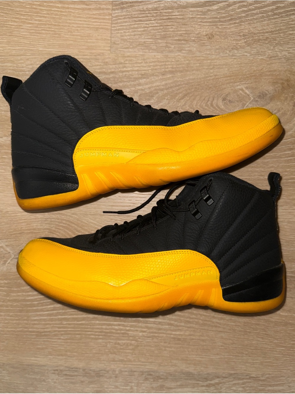 Air Jordan 12 Retro University Gold 130690-070 Black/Gold 2020 US13